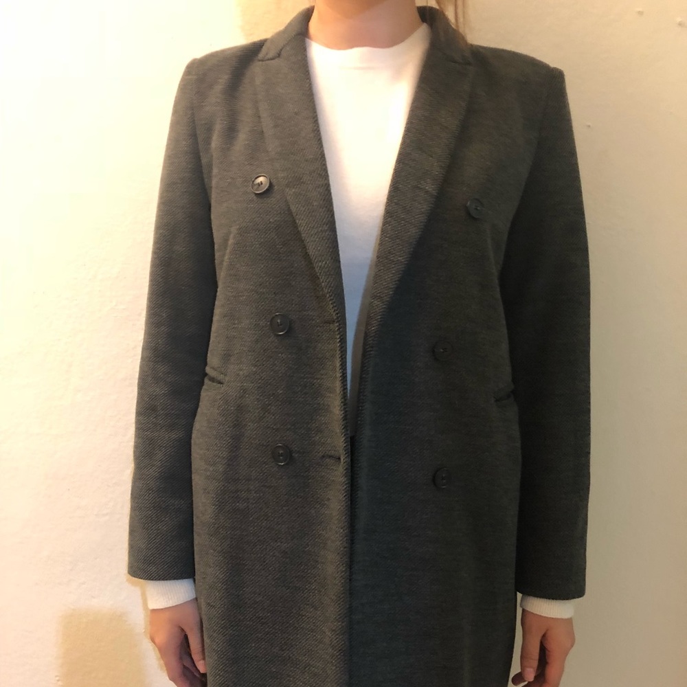 Grey Wool Blazer - image 4